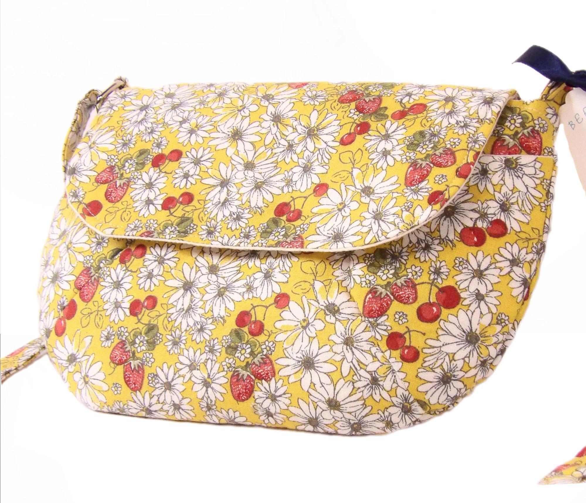 Authentic Pumpkin Brown Daisy and Dahlia Travel Belt Purse, Sunrise Garden Cottage Minimalist Fanny Pack, Festival Bohemian Flower Crossbody Sling Bag